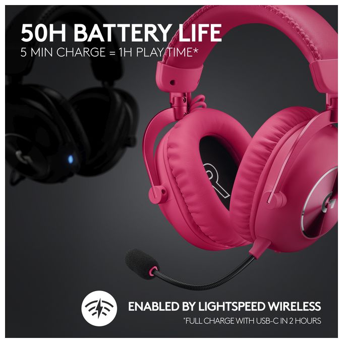 Over Ear Bluetooth Kopfhörer kabellos  Pro X2 (Magenta) 