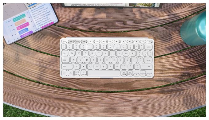 Keys To Go 2 Universal Tastatur (Weiß) 