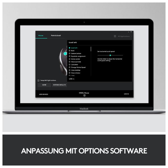 M500s Advanced Corded 4000 DPI Büro Maus Optisch 