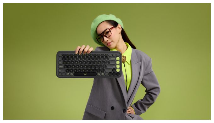 Universal Tastatur Bluetooth  POP Icon Keys (Graphit) 