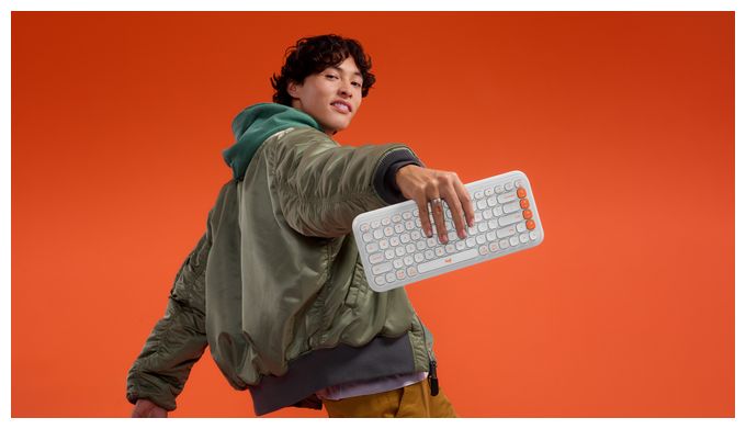 Universal Tastatur Bluetooth  POP Icon Keys (Weiß) 