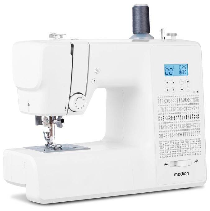 LIFE® Digitale Nähmaschine SD36 (MD11881) einstellbare Stichlänge und Stichbreite, 270 Stichmuster, Integriertes Zubehörfach, 36 Watt Motorleistung 