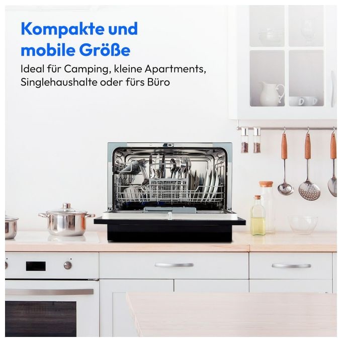 60 cm Geschirrspüler unterbaufähig Leise 6 Maßgedecke aquaStop Funktion Life DWT60 MD37496 