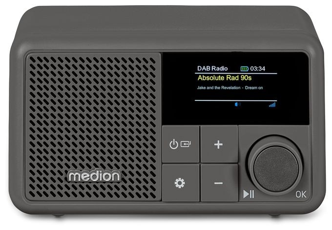 Bluetooth DAB+, UKW Radio Tragbar IPX1  Life S66822 (Grau) 