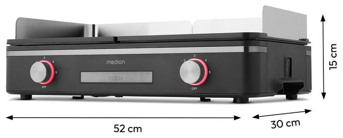 2400 W  MD12027 (Schwarz, Edelstahl) 