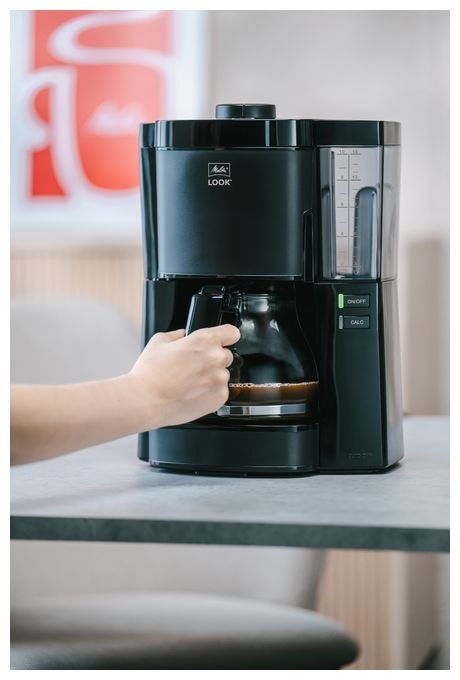15 Tassen Filterkaffeemaschine 1,2 l  1025-02 Look V Basic (Schwarz) 