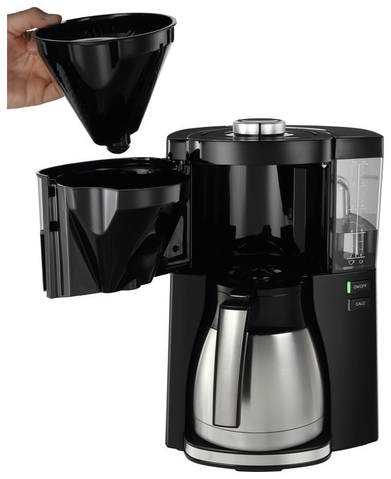 10 Tassen Thermo Filterkaffeemaschine 1,2 l  1025-16 Look V Therm Perfection (Schwarz, Silber) 