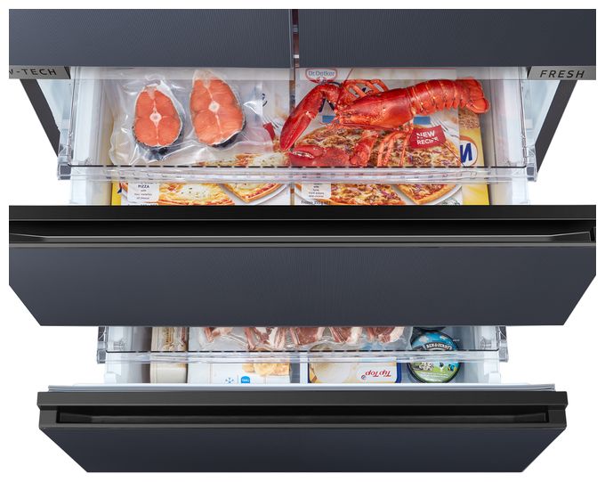 Side-by-Side Kühl-/ Gefrierkombination French Door 345 l / 170 l 307 kWh 1910 mm x 600 mm  MDRF705BIE70 (Grau) 