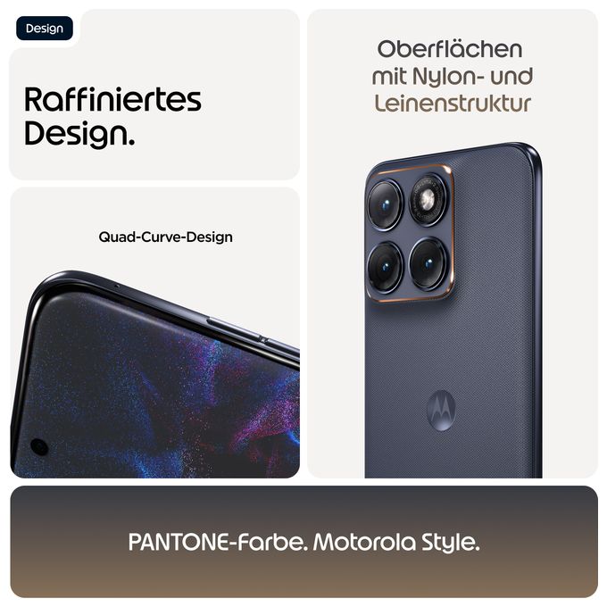 256 GB 5G Smartphone 17,2 cm (6.78") 2,5 GHz Android 50 MP Dual Kamera Dual Sim WiFi 6E (PANTONE Silhouette) Edge 70 Fusion 