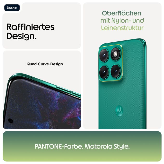 256 GB 5G Smartphone 17,2 cm (6.78") 2,5 GHz Android 50 MP Dual Kamera Dual Sim WiFi 6E (PANTONE Sporting Green) Edge 70 Fusion 