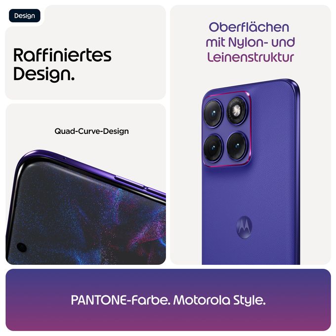 256 GB 5G Smartphone 17,2 cm (6.78") 2,5 GHz Android 50 MP Dual Kamera Dual Sim WiFi 6E (PANTONE Orient Blue) Edge 70 Fusion 