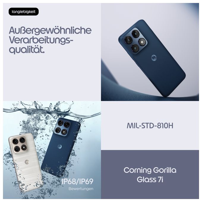 256 GB 5G Smartphone 17,2 cm (6.78") Android 50 MP Dreifach Kamera Dual Sim WiFi 6E (PANTONE Titan) Edge 70 Pro 