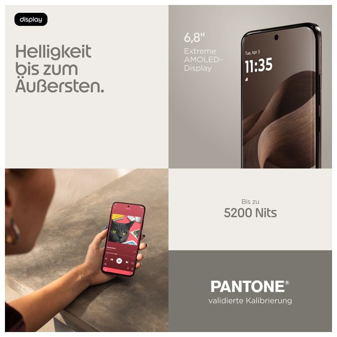 256 GB 5G Smartphone 17,2 cm (6.78") Android 50 MP Dreifach Kamera Dual Sim WiFi 6E (PANTONE Chicory Coffee) Edge 70 Pro 