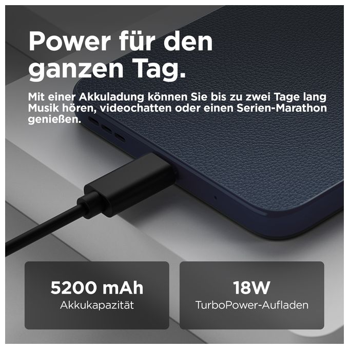 128 GB 4G Smartphone 16,9 cm (6.67 Zoll) 2,0 GHz Android 50 MP Einzelne Kamera Kamera Dual Sim WiFi 5  Moto G05 (Blau) 