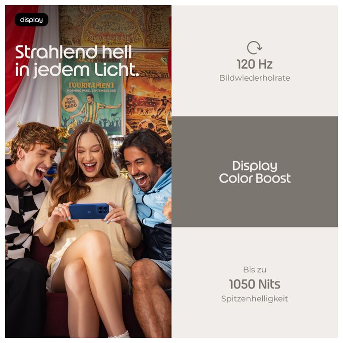 128 GB 5G Smartphone 16,9 cm (6.67 Zoll) Android 108 MP Dual Kamera Dual Sim WiFi 5 (PANTONE Nautical Blue) Moto G47 