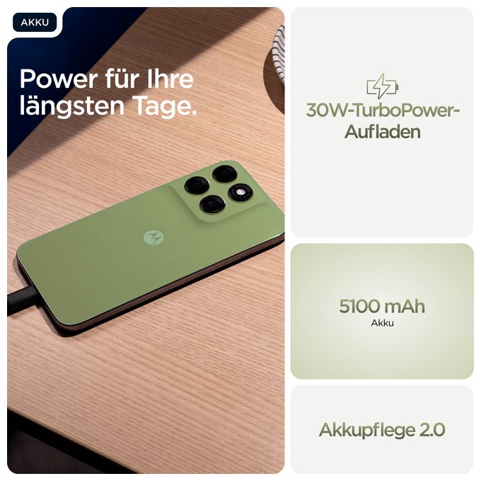 256 GB 5G Smartphone 17,3 cm (6.8 Zoll) 2,4 GHz Android 50 MP Dual Kamera Dual Sim WiFi 5 (PANTONE Nile) Moto G67 