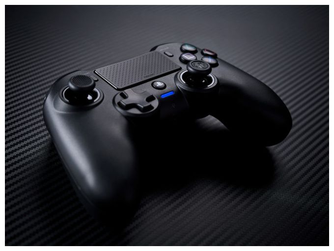 Analog / Digital Gamepad für PC, PlayStation 4  Asymmetric Wireless Controller (Schwarz) 