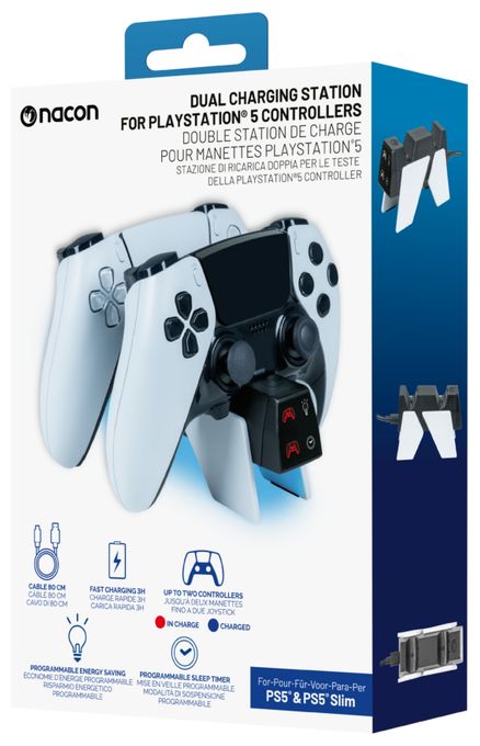 Ladestation PlayStation PS5 Kabelgebunden  Dual Charger V4 (Schwarz, Weiß) 