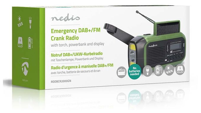 DAB+, FM Radio Tragbar  Notfallradio (Schwarz, Grün) 