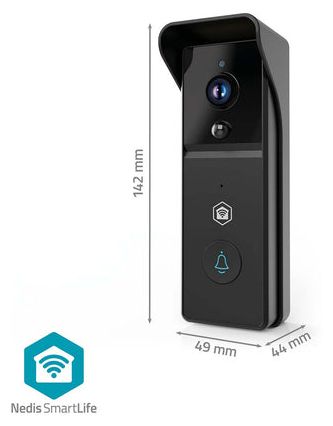 Wlan  WIFICDP21BK SmartLife Video-Türsprechanlage (Schwarz) 