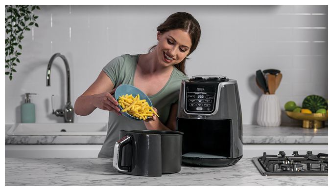 Heißluftfritteuse 5,2 l 1750 W  AF160EU MAX (Grau) 