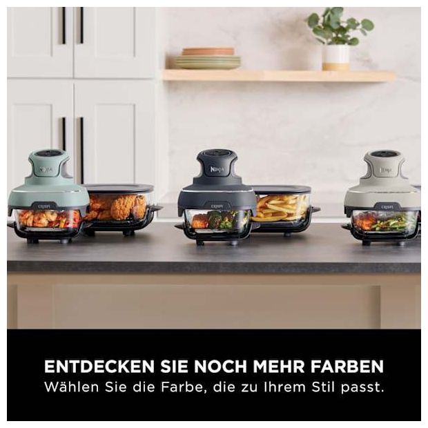 Heißluftfritteuse 3,8 l 1700 W (Grün, Grau, Transparent) FN101EU Crispi 
