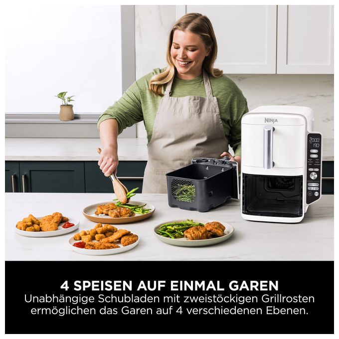 Doppel Heißluftfritteuse 9,5 l 2470 W  SL400EU XL (Weiß) 