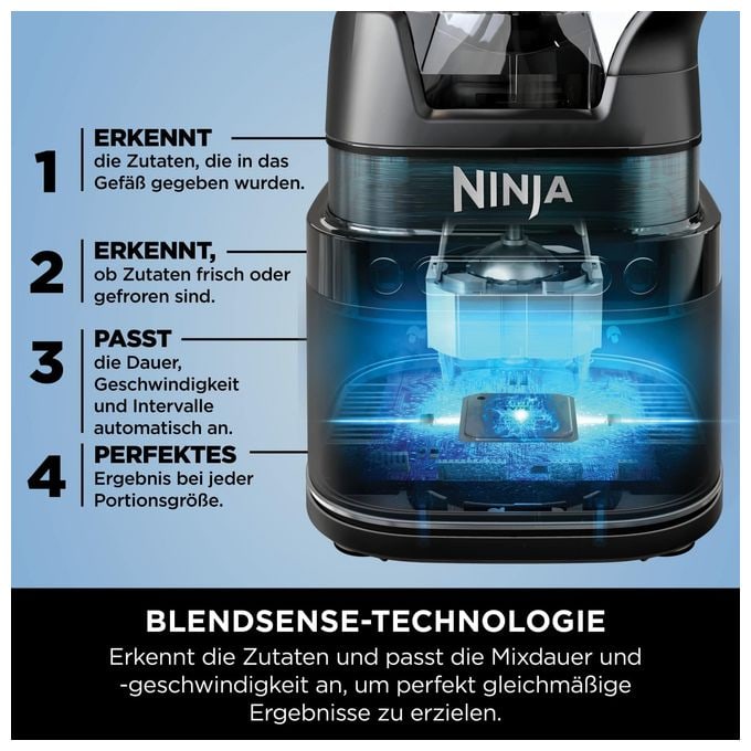 2,1 l Standmixer 1200 W  TB201EU Detect Power Mixer Pro (Schwarz, Silber) 