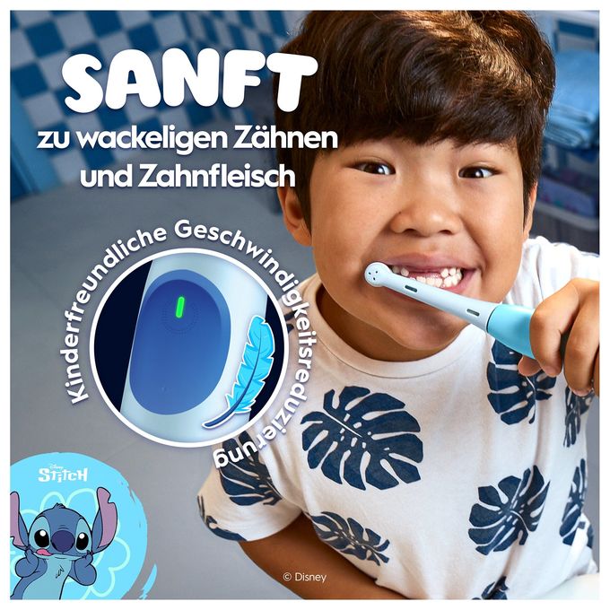 Rotierende Zahnbürste für Kinder  iO Kids 6+ Disney Stitch (Blau) 