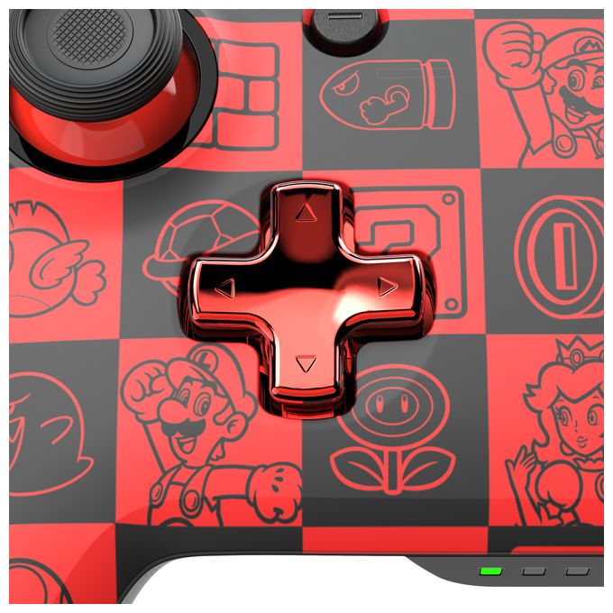 Analog / Digital Gamepad für Nintendo Switch, Nintendo Switch OLED  Rematch Glow Super Mario Super Icons (Schwarz, Grün, Rot) 