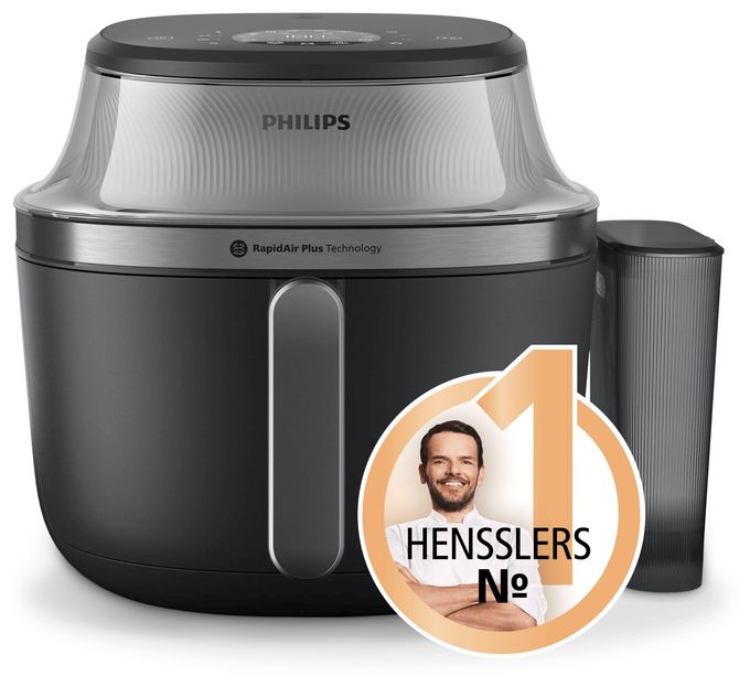 Heißluftfritteuse 7,2 l 2000 W  Series 5000 NA541/00 Dampf (Silber) 
