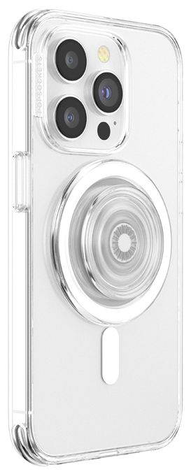 Fingerring für Apple iPhone 12+  PopGrip MagSafe Round (Transparent) 