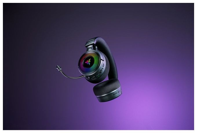 Ohraufliegender Bluetooth Kopfhörer kabellos 70 h Laufzeit USB Typ-A  Kraken V4 (Schwarz) 