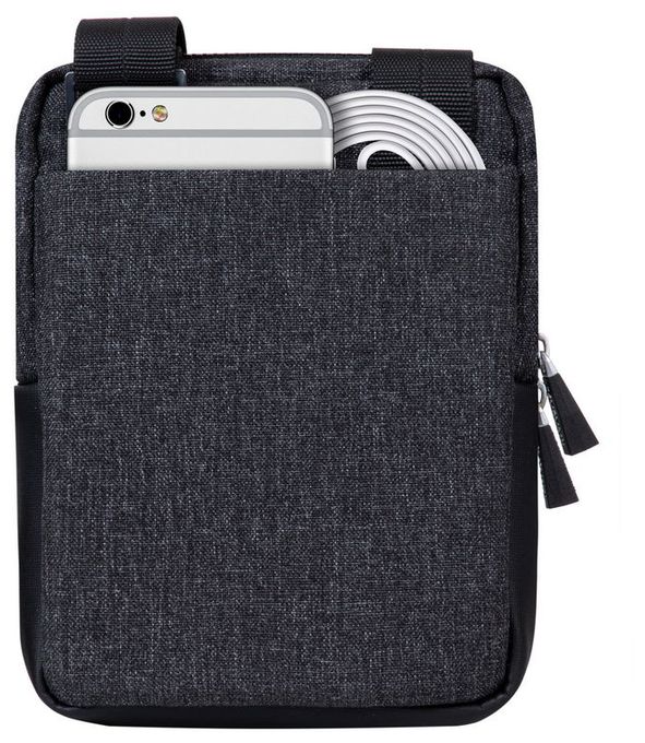 Messengerhülle aus Kunststoff für Jede Marke bis 20,3 cm (8") Staubresistent, Kratzresistent (Schwarz) 8810 Crossbody Tasche 