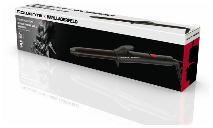Lockenstab 47 W  CF321L x Karl Lagerfeld Curls Forever (Schwarz, Rot) 