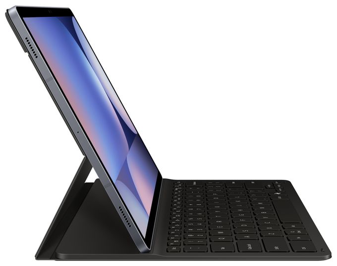 für Samsung Galaxy Tab S10+, Galaxy Tab S9+, Galaxy Tab S9 FE+ bis 31,5 cm (12.4") Kratzresistent mit Magnetisch  Book Cover Keyboard Slim (Schwarz) 