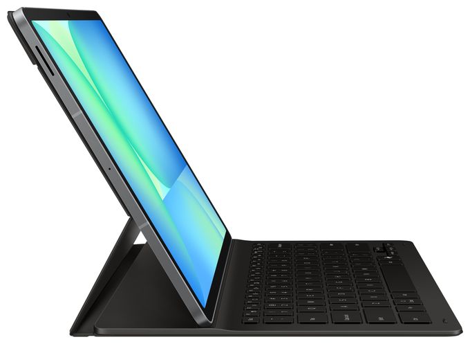 für Samsung Galaxy Tab S10 FE+  Book Cover Keyboard Slim (Schwarz) 