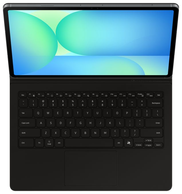 für Samsung Galaxy Tab S10 FE+  Book Cover Keyboard (Schwarz) 