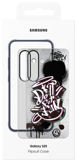 Cover für Samsung Galaxy S25+  Flipsuit Rugged Case (Schwarz, Mehrfarbig) 