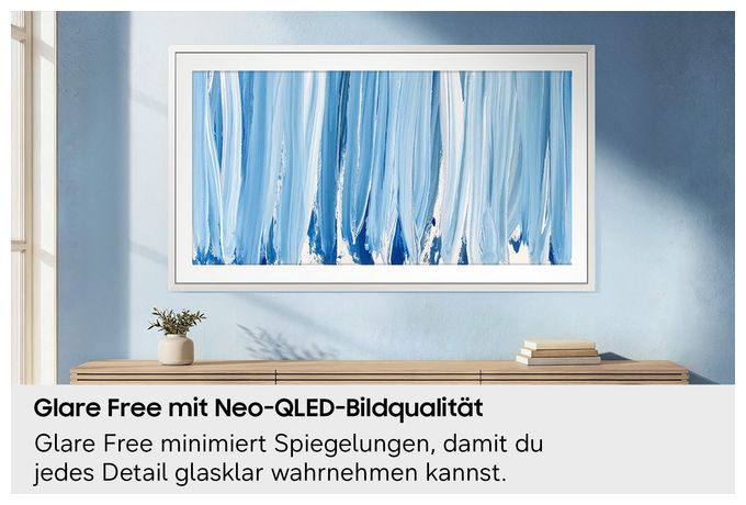 NeoQLED 139,7 cm (55 Zoll) Fernseher 4K Ultra HD VESA 200 x 200 mm GQ55LS03HWUXZG The Frame Pro 