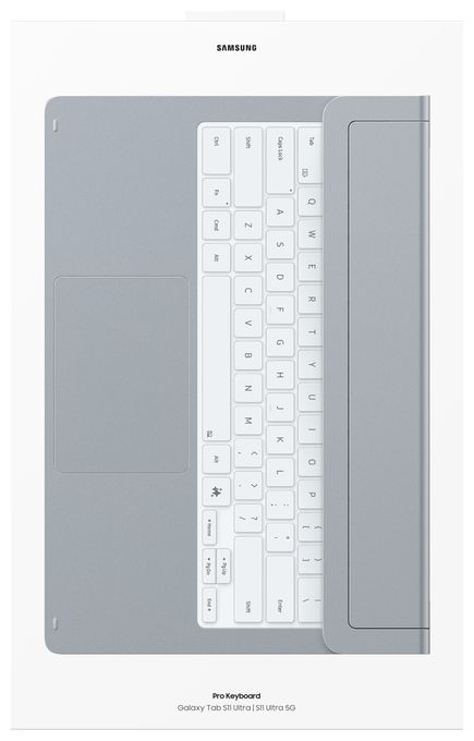 für Samsung Galaxy Tab S11 Ultra  Pro Keyboard (Silber) 