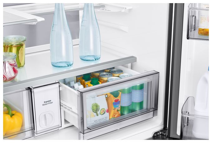 Side-by-Side Kühl-/ Gefrierkombination French Door 399 l / 224 l 363 kWh NoFrost 1853 mm x 912 mm  RM90F67CEC (Schwarz) 