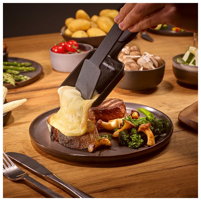 4 Person(en) 800 W RG2360 Black Line Lite Mini Raclettegrill 