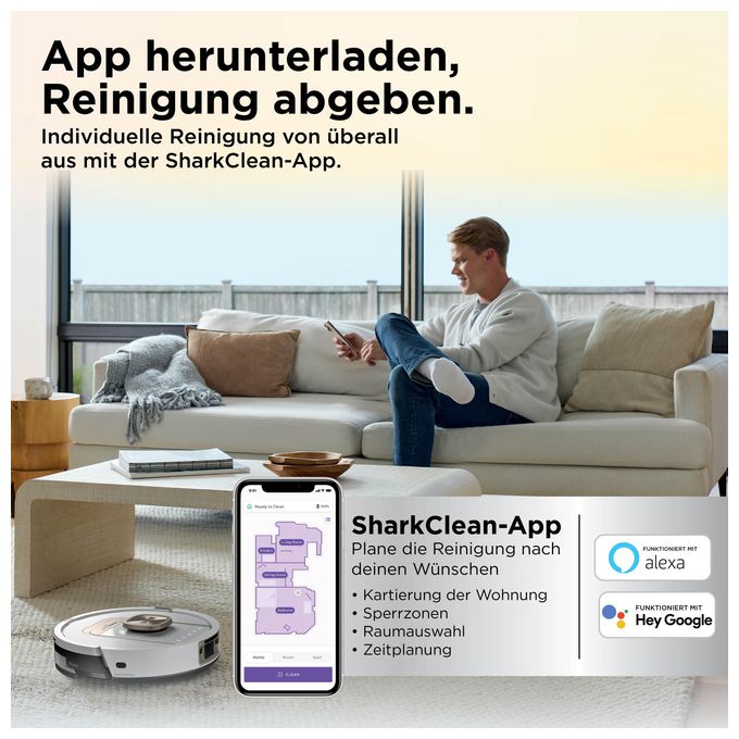 Saugroboter nass/trocken 180 min Akku  RV2910XEEUWH (Weiß) 