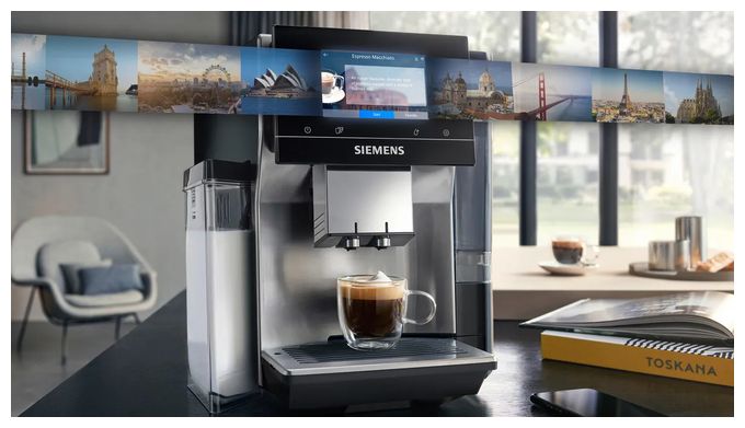 Kaffeevollautomat 19 bar 2,4 l 320 g AutoClean  EQ700 TQ717D03 (Schwarz, Edelstahl) 