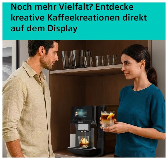 Kaffeevollautomat 19 bar 2,4 l 320 g  EQ700 TQ725E03 iAroma (Schwarz) 