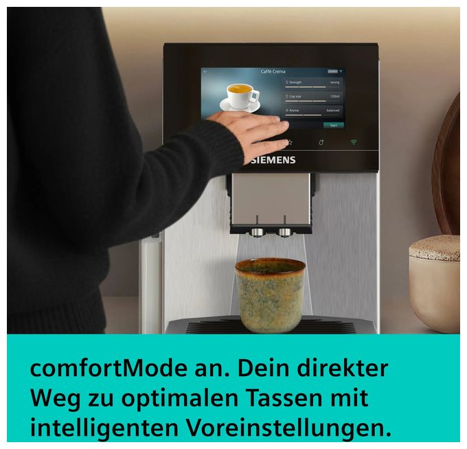 Kaffeevollautomat 19 bar 2,3 l 375 g  EQ900 TQ923E83 iAroma (Edelstahl) 