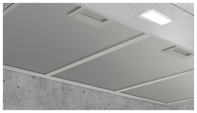 Abluft Dunstabzugshaube/Esse Wand 90 cm (Edelstahl) iQ100 LC94BBC50 