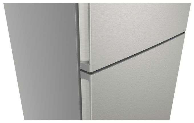 311 l / 129 l Kühl-Gefrierkombi freistehend NoFrost 142 kWh Jahr  iQ300 KG49NVIBG (Edelstahl) 