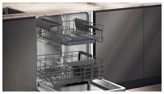 60 cm Geschirrspüler vollintegriert (ohne Front) Sehr leise 13 Maßgedecke aquaStop Funktion Wärmetauscher iQ300 SN63HX16AE 